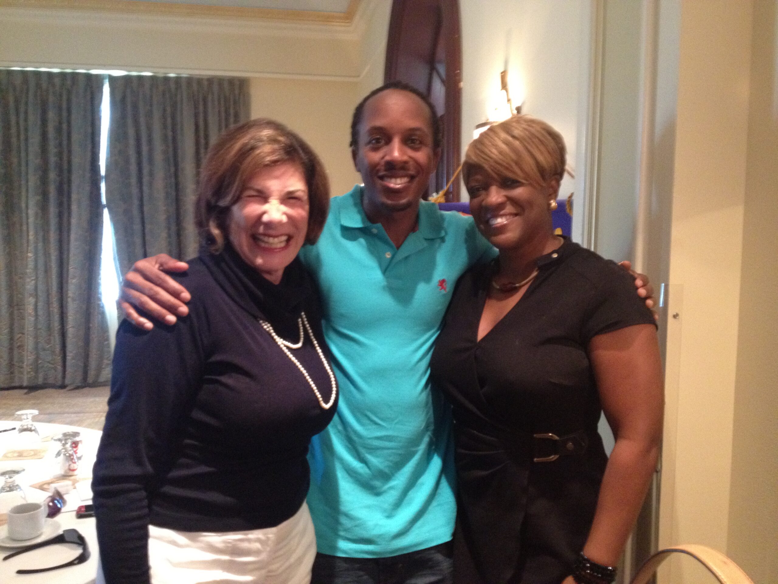 Chris Brown with Eldece Clarke Rotary Sunrise