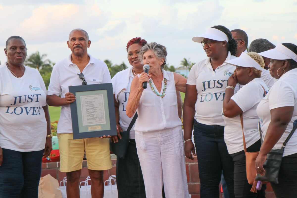 Diane Phillips thanks BFN volunteers