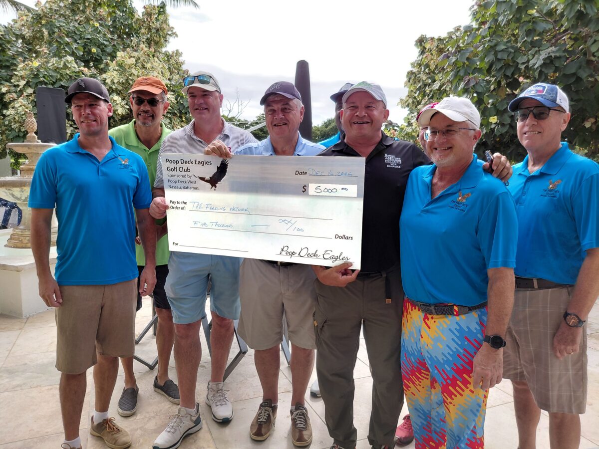 Poop Deck Golf Club cheque presentation - December 14 2025